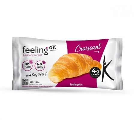 FeelingOk CroissantΠρωτεινικό Κρουασάν χωρίς υδατάνθρακες FeelingOk 50g