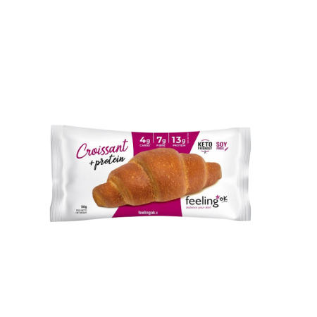Feelingok croissant start protein Πρωτεινικό Κρουασάν χωρίς υδατάνθρακες FeelingOk 50g