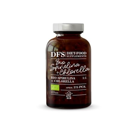 Bio Χλωρέλλα 200mg & Σπιρουλίνα 200mg Diet Food 375 tabs