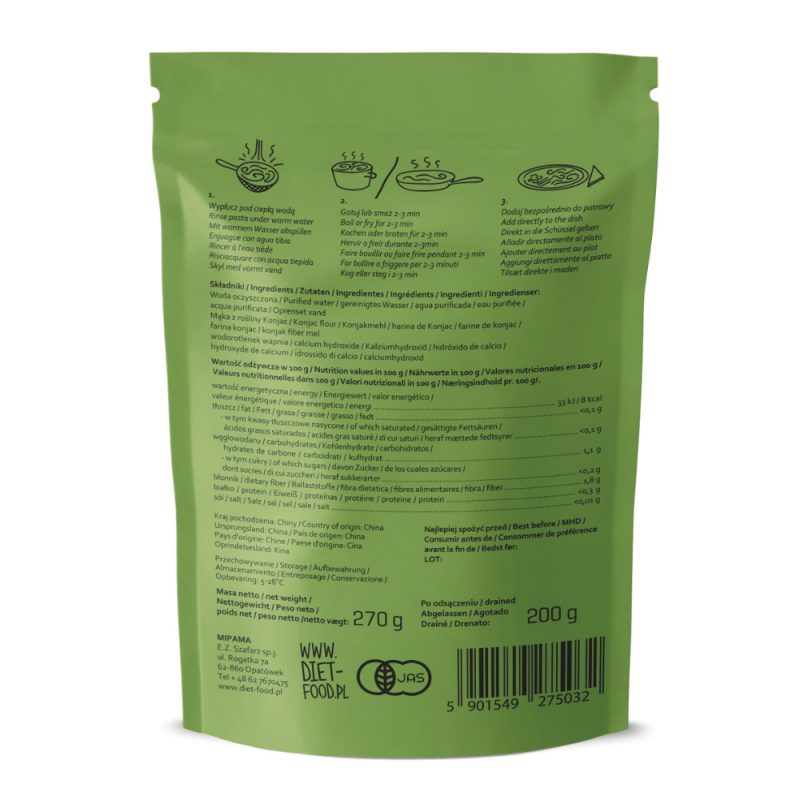 Noodle από Konjac Diet Food Keto-Friendly 200g
