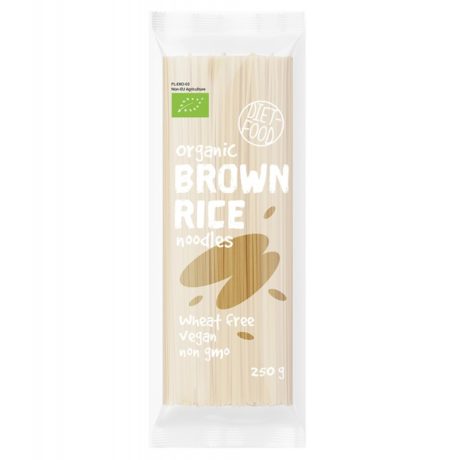 Βιολογικά noodles από καστανό ρύζι 100% Diet Food 250g