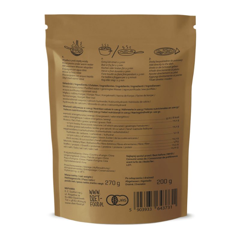Makaron konjac shirataki Udon 270 g [1407] 1200