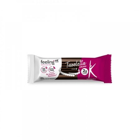 Tavoletta cocoa Start - πρωτεϊνικό γλασο μαύρης σοκολάτας με ερυθριτόλη χωρίς υδατάνθρακες FeelingOk 20g