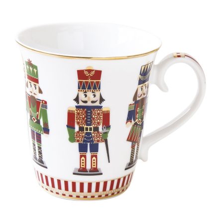 NUTCRACKER Κούπα Πορσελάνης 275ml με Χριστουγεννιάτικο Σχέδιο Στρατιωτάκια